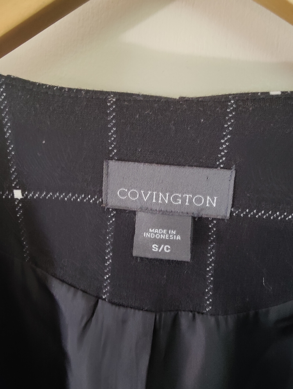 Covington Black Windowpane Zip Blazer - Picture 5 of 11
